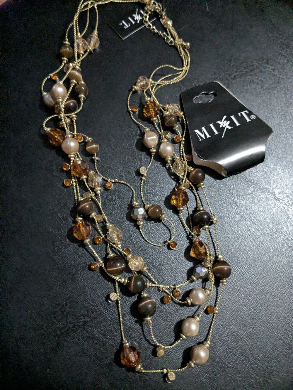 Brand New Mixit 5-Strand Layered Beaded Necklace – NWT